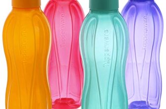 Tupperware Fliptop Bottle, 500ml, Set of 4, Multicolour