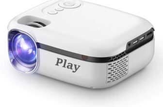 PLAY Portable 4 Inch (2500 lm) Portable Projector(White)