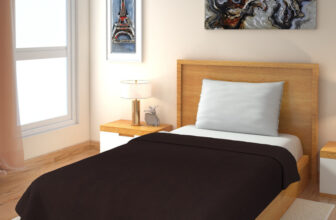 IWS Solid Single Fleece Blanket for  AC Room(Polyester, Brown)