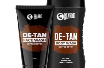 Beardo Detan Combo For Men (Set of 2) | Detan Body Wash & Detan Face Wash with Powerful Coffee Extract for Tan Removal | Hydrates & Exfoliates Men’s Skin for Oil Control