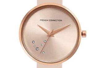 French Connection Leather Analog Pink Dial Women’s Watch-Fcl23-G