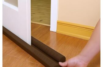 KEYKIN Door Bottom Sealing Strip Guard for Home | Door Stoppers | Door Seal | Door Closers | Sound-Proof Reduce Noise Energy Saving Weather Stripping |Outdoor Waterproof – Brown,(Pack of 1)