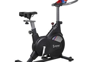 Cockatoo Ride-X 7Kg Fly Wheel Spin Bike, Exercise Cycle For Home With Adjustable Resistance & Heart Rate Sensor for Gym Cycle For Home Workout|Max Weight Capacity: 120 kg (Black)-DIY
