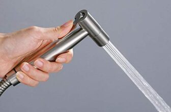 Marcoware Stainless Steel Health Faucet for Bathroom/Jet Spray for Toilet Shower Faucet, Silver, Brushed Finish (Gun Only)