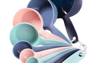 All Time Plastic Precise Measuring Cups & Spoon Combo of 10 Pcs for Dry or Liquid/Kitchen Gadgets for Cooking & Baking Cakes/Measuring Cup Set Combo with Handles (Set of 5 Cups & 5 Spoons)