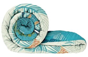 Story@HomeSingle Bed Comforter 180 GSM Reversible Microfiber | Comforter Single | AC Comforter Single Bed | Lightweight All Season Comforter | Blanket Single Size – Blue & White