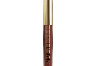 LAKME SuperglowVIT C, Glossy Glass Shine Lip Gloss, CocaBrownC4, 4 ml, for Soft and Supple Lips, with Vitamin C and Vitamin E, High Shine Finish, for Women