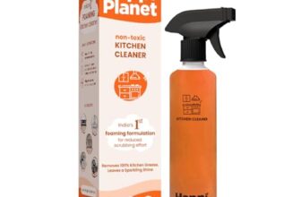 Happi Planet | Kitchen Cleaner Spray | India’s 1st Foaming Formulation for Less Scrubbing | 500ml | Suitable for Stoves, Chimneys, Counter Tops, Appliances, Walls & Cabinets | Non Toxic & Natural