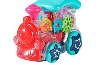Toyshine Train Engine Concept Musical and 3D Lights Kids Transparent Vehicle, Toy for 2 to 5 Year Kids Baby Toy, Multicolor