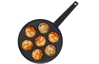 GREENCHEF pre Seasoned Cast Iron Paniyarakal 7 Pits – Zesto