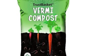 TrustBasket Vermicompost 5kg 100% Natural Organic Fertilizer for Plants | Nutrient-Rich Compost for Home Garden | Improves Plant Health, Water Retention & Soil Quality | Ideal for All Gardening Needs