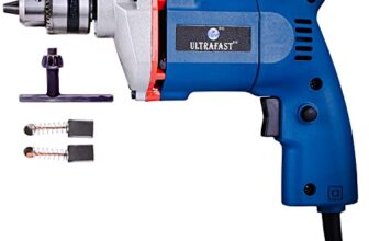 ULTRAFAST UF-10B 400W Electric Drill Machine 10mm Chuck Corded Constant 2600 RPM Drilling Speed with Lock-On System Ideal For Brick Plasterboard Wood