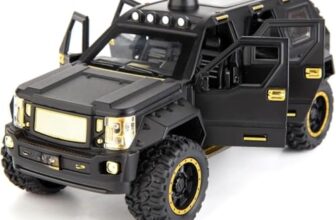 KRIREEN G-Patton 1:24 Scale Big Diecast Model Metal Pull Back Toy car for Kids with Openable Doors & Light, Music Toy Vehicle for Kid (Multi Color),(G-Patton 1:24 Scale Big Diecast Model)