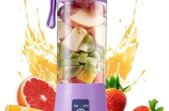 Best 6 Blade Portable Electric Mini USB Bottle Juicer Blender, Rechargeable Hand Juicer, Fruit Juice Maker Portable Blender For Smoothie And Juices (Multi Colour) PACK OF 1