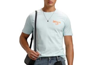 WROGN Men’s 180 GSM Pure Cotton T-Shirt | Chest Graphic Print | Slim Fit