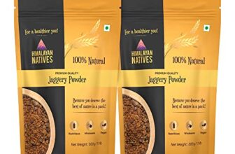Himalayan Natives Jaggery Powder 1 kg (500g x 2) | 100% Pure & Natural | Unprocessed Gur/Gud Powder | Unbleached & Healthy Sugar Substitute | Preservatives & GMO Free