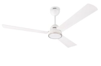 USHA AeroEdge 1200mm BLDC Ceiling Fan with RF Remote | BEE 5 Star Rated Energy Efficient | 100% Copper Motor | High Air Delivery 220CMM | 2 Year Warranty | (Rich White)