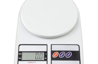 Toy O’Fun Digital Kitchen Weighing Scale 10kg High Precision Food Scale with LCD, Tare Function & Auto-Off — Ideal for Baking, Cooking & Portion Control (Batteries Not Included) (White-4)