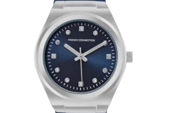 French Connection 3 Hands Blue Dial Round Sunray Analog Watch for Women – FCS07U