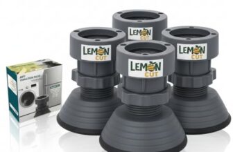 Lemon Cut™ – Anti-Vibration Washing Machine Stand, Vibration Stopper, Height-Adjustable Rubber Foot Pads with Suction Cup, Shock Absorber Noise Cancelling, Stand for Top Load Front Load.