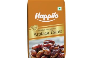 Happilo Premium Natural Arabian Dates 500g Pouch | Khajur, Khajoor | Dry Fruits | Dates in Fresh | Healthy Snacks | Rich in Fibre | No Added Sugar