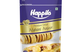 Happilo Premium Dried Afghani Anjeer 200g I Low in Fat | Dry Fruits in Fresh | Healthy Snacks I Rich Source of Vitamins Dietary Fiber | Dry Figs