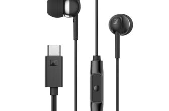 Sennheiser CX 80U in-Ear Headphones with in-line One-Button Smart Remote – Black