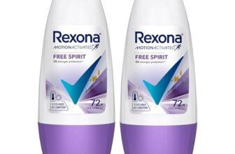 Rexona Motion Activated Roll-On | Free Spirit Underarm Deodorant for Women | up to 72Hr sweat+odour defence | 45 ML (Pack of 2)