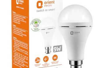 Orient Electric 9W Emergency LED Bulb| Rechargeable LED Light| 2 Hours Battery Backup| Up to 4 kV Surge Protection| 6500K, Cool White| B22d Base| Made in India| Pack of 8