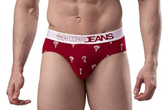 Underjeans Red Cotton Brief for Mens
