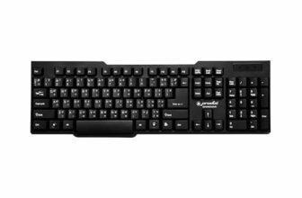 ProDot Wired Keyboard with Rupees Symbol | Hindi Devanagari | Made in India | Ergonomic, Spill Resistant Design | 104 Keys | 10M Key Life | 1 Year Warranty | Works with Windows, iOS, Linux