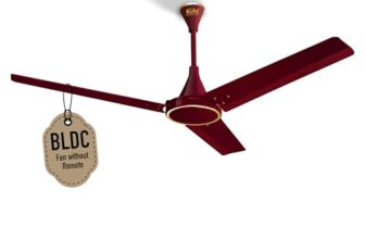 KUHL Prima A 1200MM 65% Power Saving BLDC Ceiling Fan | 28W | BEE 5 Star Rated & ISI Marked | High Air Flow | 5 Year Brand Warranty On Motor | Brown | Without Remote