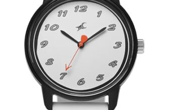Fastrack Tees Zine with Black Dial White Silicon Strap Watch for Unisex – 38145PP08W