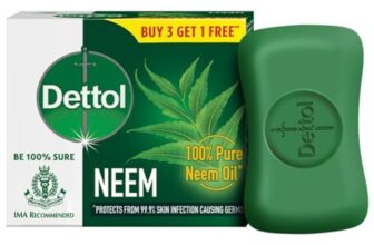 Dettol Neem Bathing Soap Bar With Pure Neem Oil, 75G (Buy 3 Get 1 Free), Combo Offer On Bath Soap