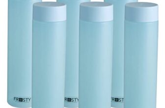 AQUAWARE Frosty Plastic Food Grade Fridge Round Water Bottle Gift Set(6 pieces, 1L,Blue) | 950 milliliter