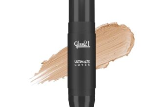 Glam21 Ultimate Cover Foundation Stick | Face Foundation Stick with In-Built Brush | WaterProof, Long Lasting Formula & Natural Matte Finish | For All Skin Tone | 8gm| 01-Vanilla Twist