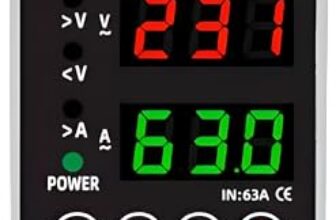 XPR3SS Automatic Over/Under Voltage and Over Load Protection (Adjustable Setting) Energy Meter with Auto Re-Connect LED Display Standard Din-Rail Mounted Single Phase 220V, 63A (13.8kW)