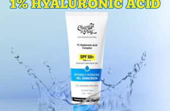 Chemist at Play Sunscreen – SPF 50 PA++++ Hydrating Gel Sunscreen with Hyaluronic Acid & Ceramides | SPF 50+ PA++++(45 g)
