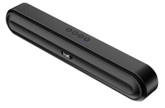Boat Aavante Bar 490 10W Signature Sound, Dual Full-Range Drivers,7 HRS Battery, Built-in Mic,2.0 CH, TWS Feature,Multi Connect, Bluetooth Sound Bar, Soundbar Speaker (Classic Black)