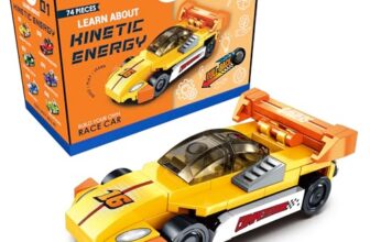ThinkerPlace Midday Blade | Speed Racing Pull Back Cars | STEM Learning: Learn About Kinetic Energy | Educational Toy for Kids 7+