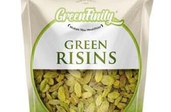 GreenFinity Premium Seedless Fresh Green Raisins 500g Value Pack – Nutritious, Sweet, and Healthy Snacking Option with Seedless Green Kishmish