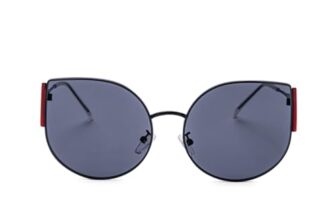 Intellilens | Branded Latest and Stylish Sunglasses | 100% UV Protected | Light Weight, Durable, Premium Looks | Men & Women | Black Lenses | Cateye | Medium