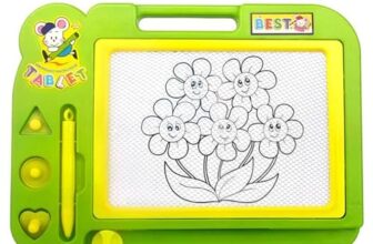 VGRASSP Magnetic Slate is Very Useful and Easy to Use, Helps Children in Learning How to Write, Read and Draw on This Non-Toxic Board – Color as per Stock