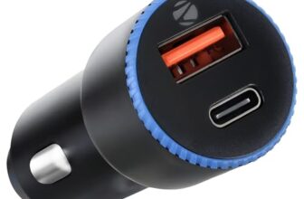 Zebronics 38 Watts Car Charger, Dual Output (USB + Type C), PPS Tech, Rapid Charge, Compact Design, for Smartphones, iPhones, Tablets, Earbuds (CC2018, Black)