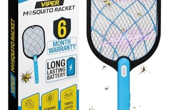 Weird Wolf Electric Mosquito Bat | Rechargeable Mosquito Killer Racket with Built-in Plug | Lithium Battery | Durable & Strong Design | 6-Month Warranty
