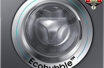 Samsung 7 kg 5 star, EcoBubble Technology, Hygiene Steam Digital Inverter Fully Automatic Front Load Washing Machine with In-built Heater Grey(WW70R22EK0X/TL)