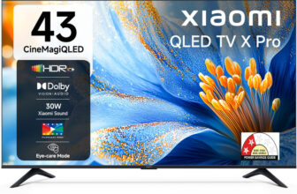 XIAOMI X Pro CineMagiQLED 108 cm (43 inch) QLED Ultra HD (4K) Smart Google TV with Dolby Vision | HDR 10+ | 32 GB Storage | 30W Dolby Audio | Xiaomi Sound | Film-maker Mode| Mi TV(L43MB-APIN)
