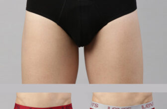 LEVI’S Men 066 Cotton Strech Solid Brief Mid-Rise Brief