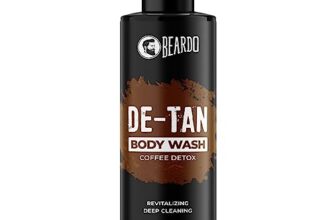 Beardo De-Tan Body Wash for Men, 100ml | Tan Removal and Caffeine Body Wash | Detan With Coffee & Aloe Extracts | For Body & Face | Refreshing Fragrance