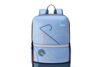 American Tourister Aleo 3.0, 20L Volume 2 Compartment School Backpack with Front Organizer and Spacious Interiors for Girls and Boys – Blue